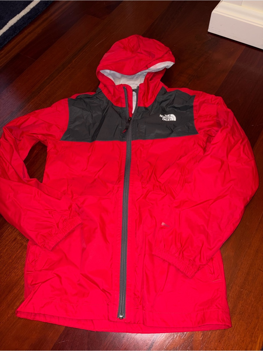 The North Face Red & Charcoal boys rain jacket